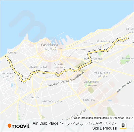T2 Light Rail Line Map