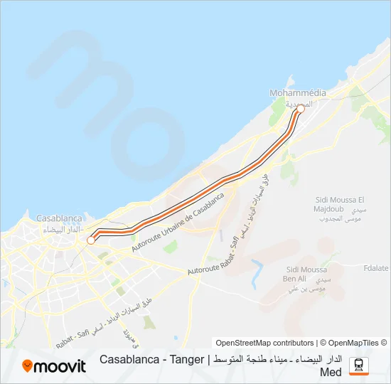 TGL Train Line Map