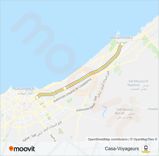TNR Train Line Map