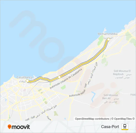TNR Train Line Map