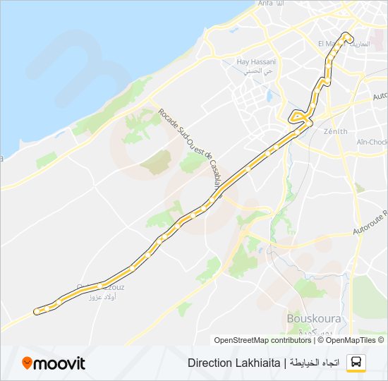 Plan de la ligne 306 de bus