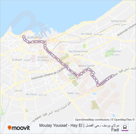 خريط الخط لـ 62 حافلة