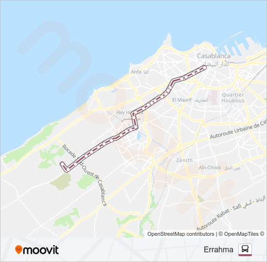 خريط الخط لـ 50 حافلة