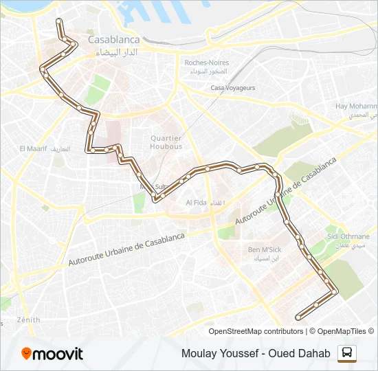 67 Bus Line Map