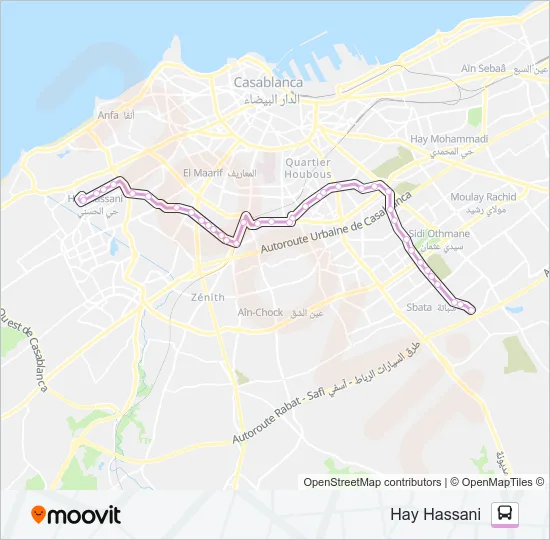 72 Bus Line Map