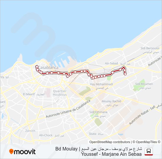 Plan de la ligne 139 de bus