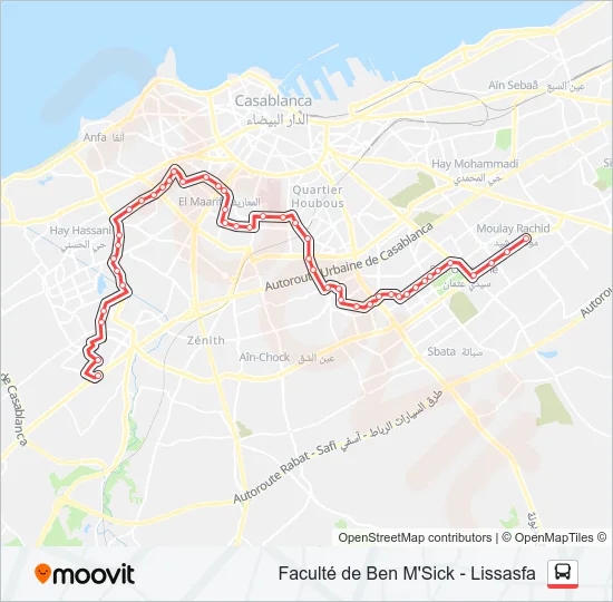 97B Bus Line Map