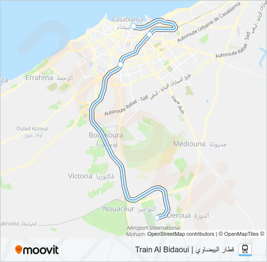 AB Train Line Map