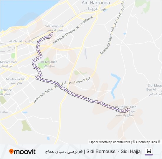 606 bus Line Map