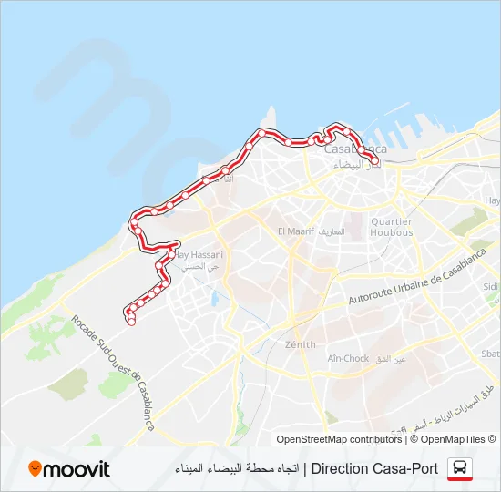 5 Bus Line Map