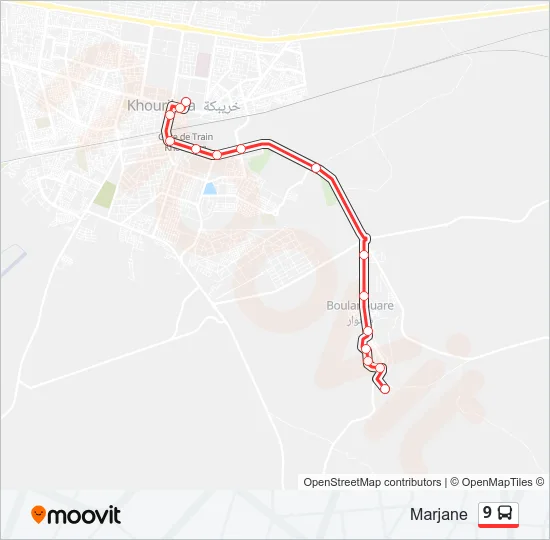 9 Bus Line Map