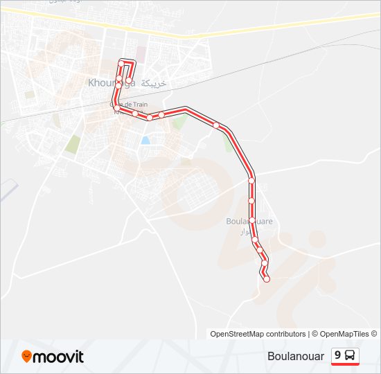 9 bus Line Map