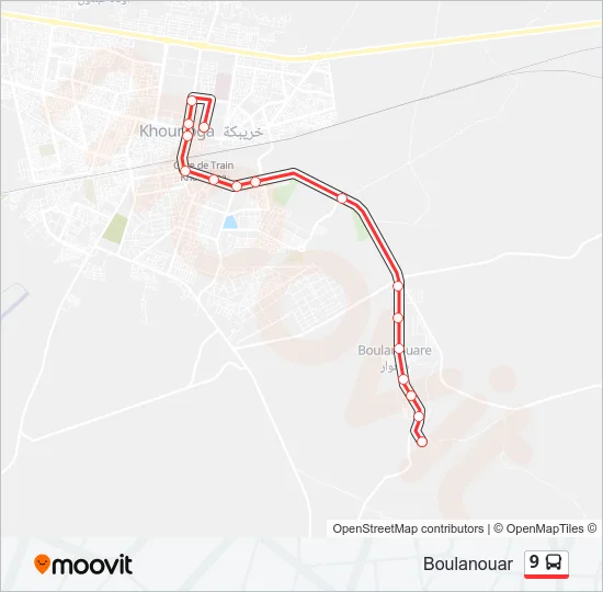 9 Bus Line Map