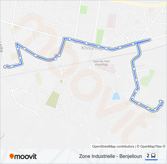 2 Bus Line Map