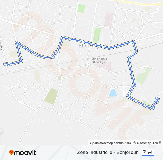 2 Bus Line Map