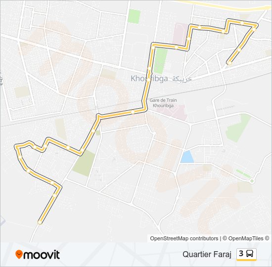 3 bus Line Map