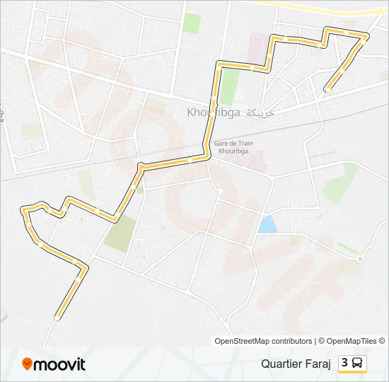 3 Bus Line Map