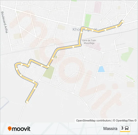 3 Bus Line Map