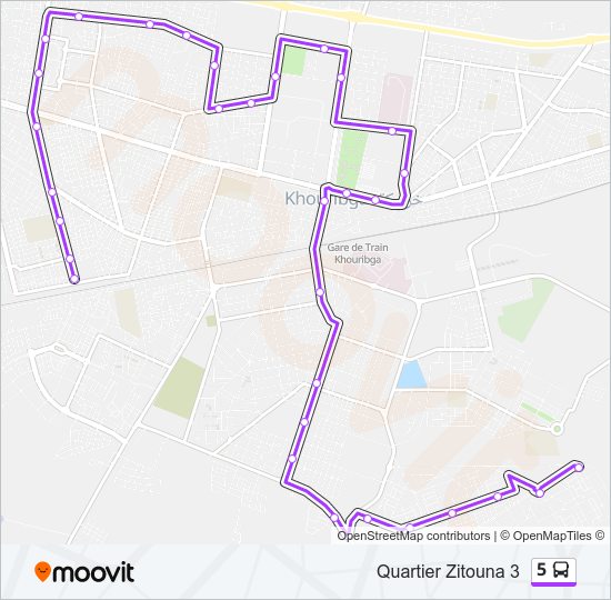 5 bus Line Map