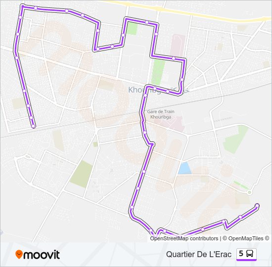 5 bus Line Map