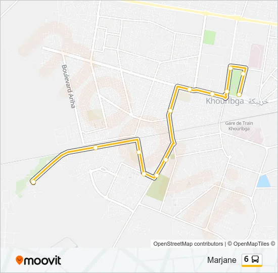 6 Bus Line Map
