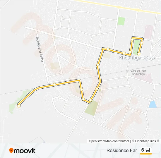 6 Bus Line Map