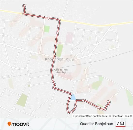 7 Bus Line Map