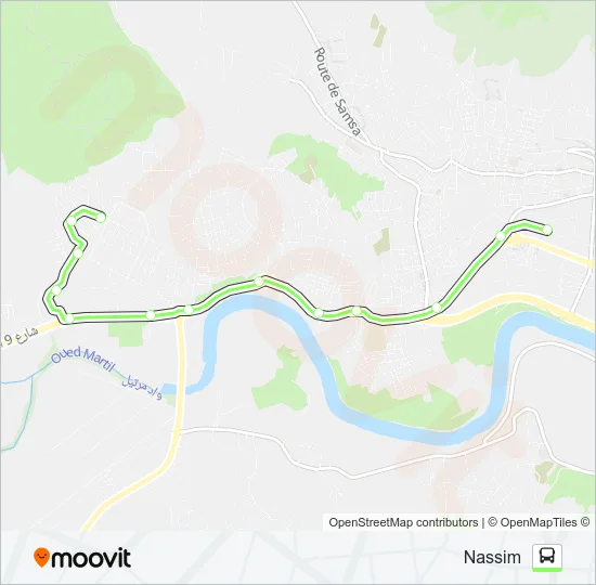 5 Bus Line Map