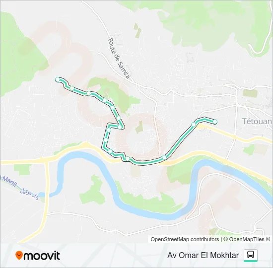 6 Bus Line Map