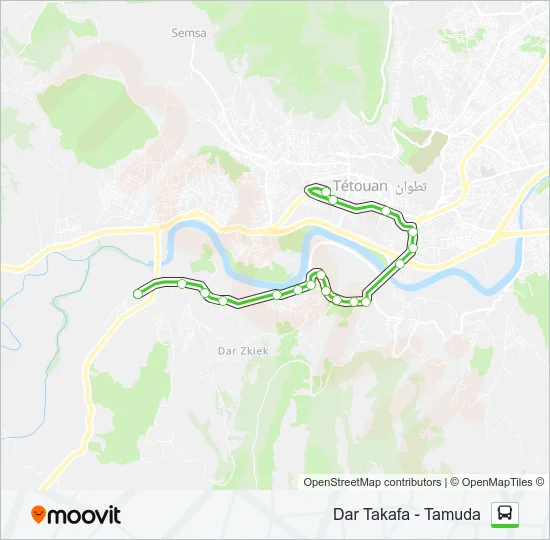 14 Bus Line Map