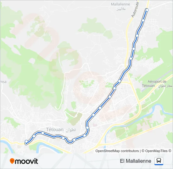 16 Bus Line Map