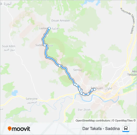 25 Bus Line Map