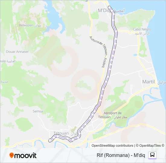 34 Bus Line Map