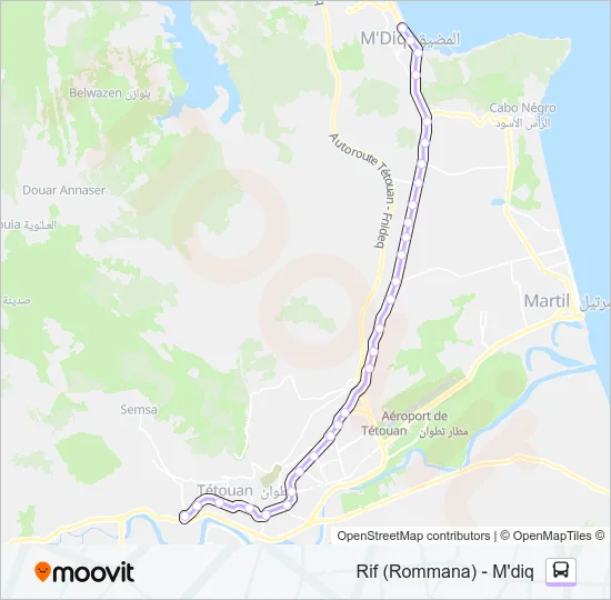 34 Bus Line Map