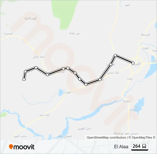 264 Bus Line Map