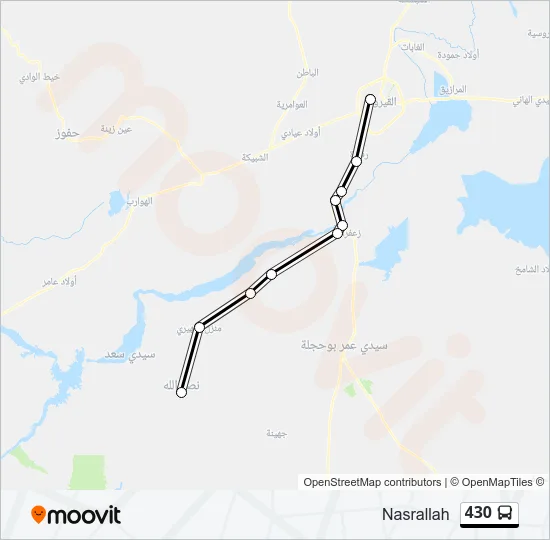 430 Bus Line Map