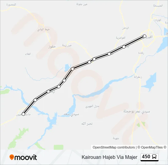 450 Bus Line Map
