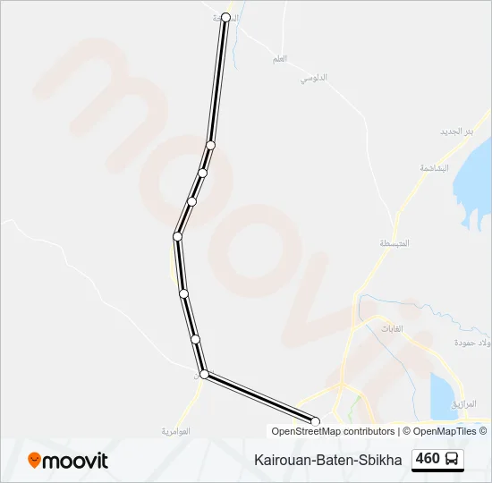 460 Bus Line Map