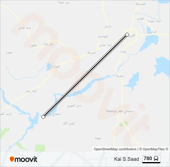 780 Bus Line Map