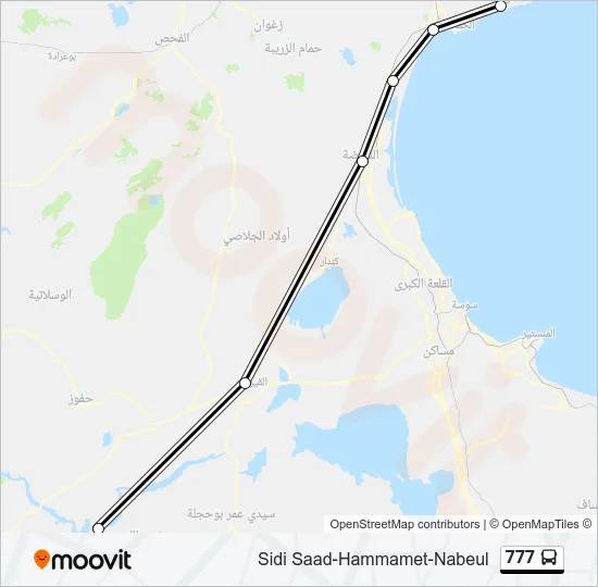777 Bus Line Map