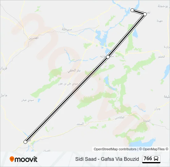 766 Bus Line Map