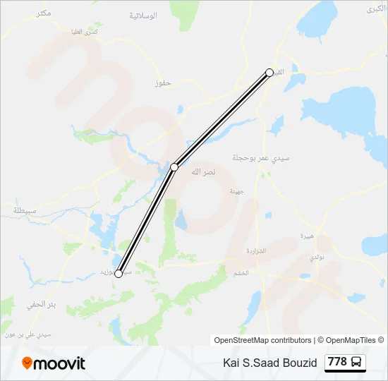 778 Bus Line Map