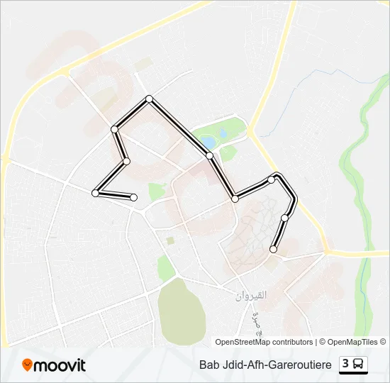 3 Bus Line Map