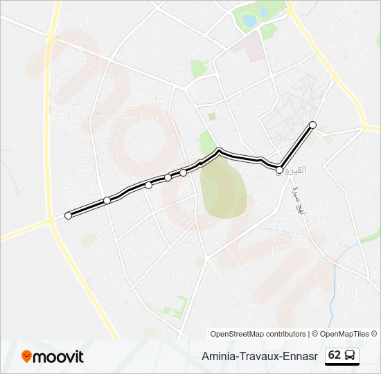 62 Bus Line Map