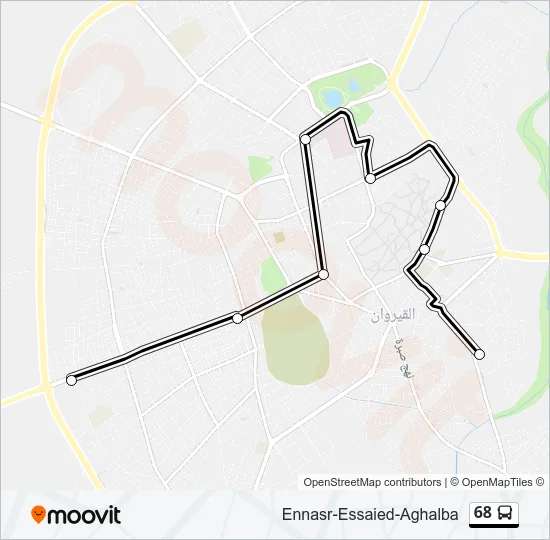 68 Bus Line Map