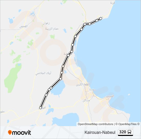 320 bus Line Map