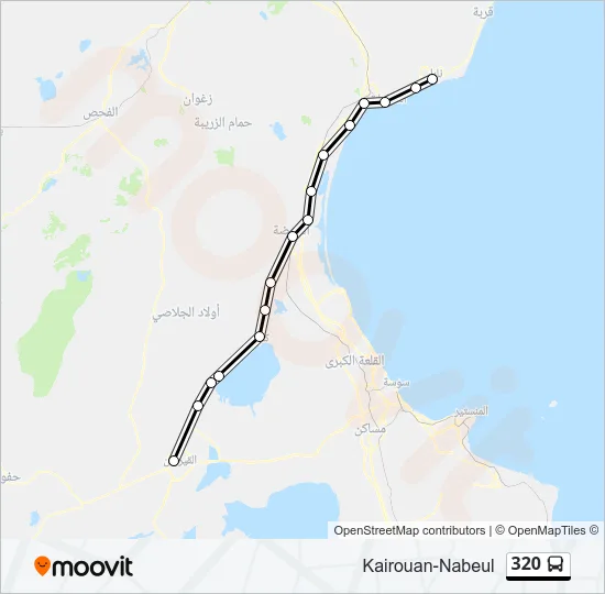 320 Bus Line Map