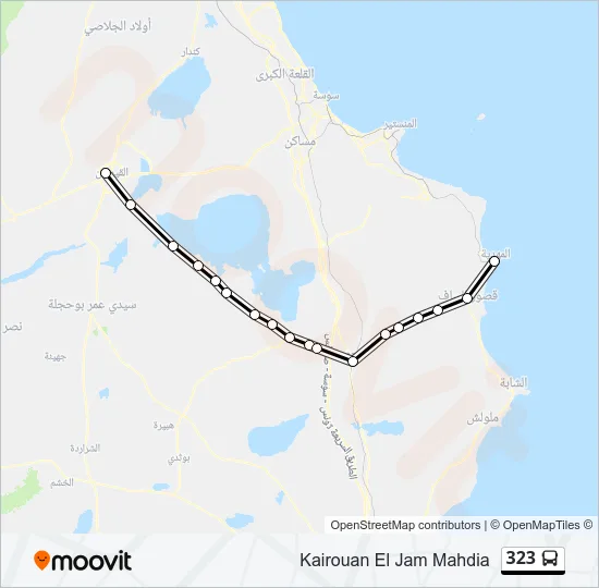 323 Bus Line Map