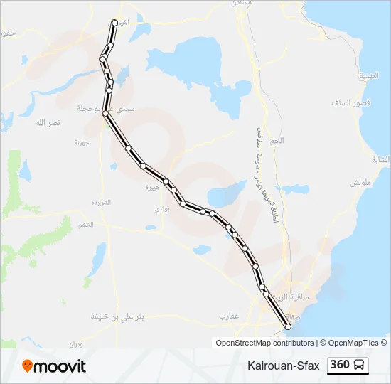 360 Bus Line Map