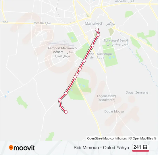 241 Bus Line Map